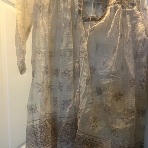 Bohemian Cream Maxi Dress